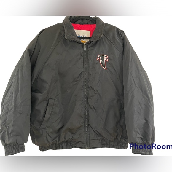 Vintage Atlanta Falcons Official Fan Sportswear Jacket Mens Large Black As Is - Picture 2 of 13